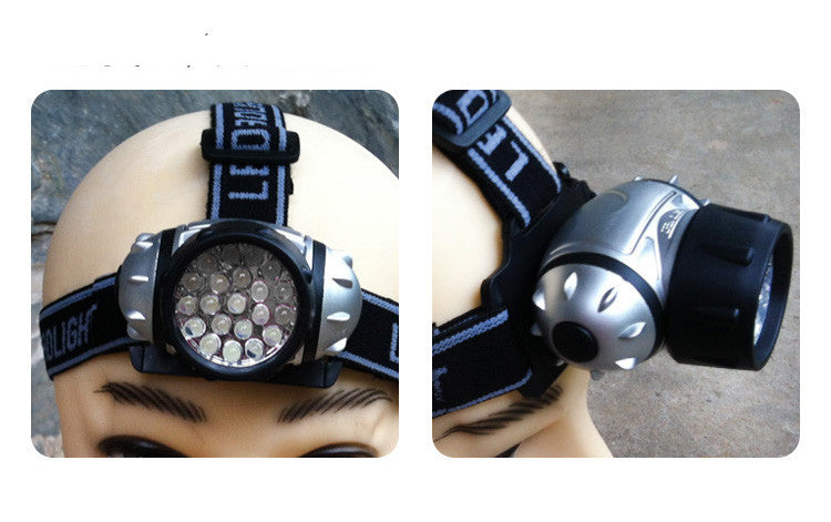 Outdoor LED Headlamp – Battery Powered, Waterproof, for Camping, Hiking & Fishing