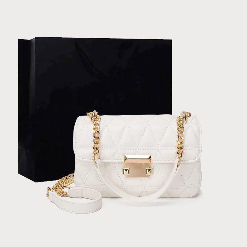 Women's PU Leather Shoulder Bag – Soft Crossbody Messenger Bag with Latch Closure