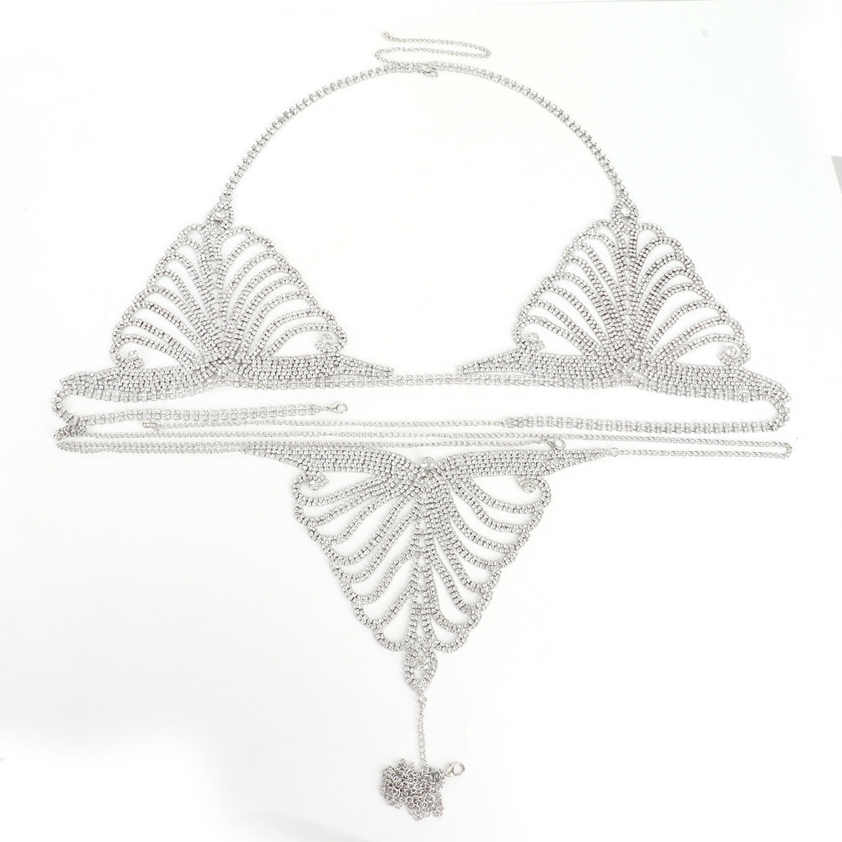 Women's Body Chain Lingerie Set | Bra & Thong
