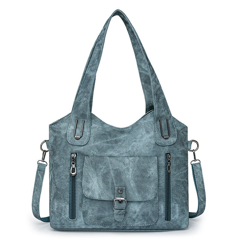 Large Capacity Crossbody Bag for Women – Retro PU Shoulder Purse