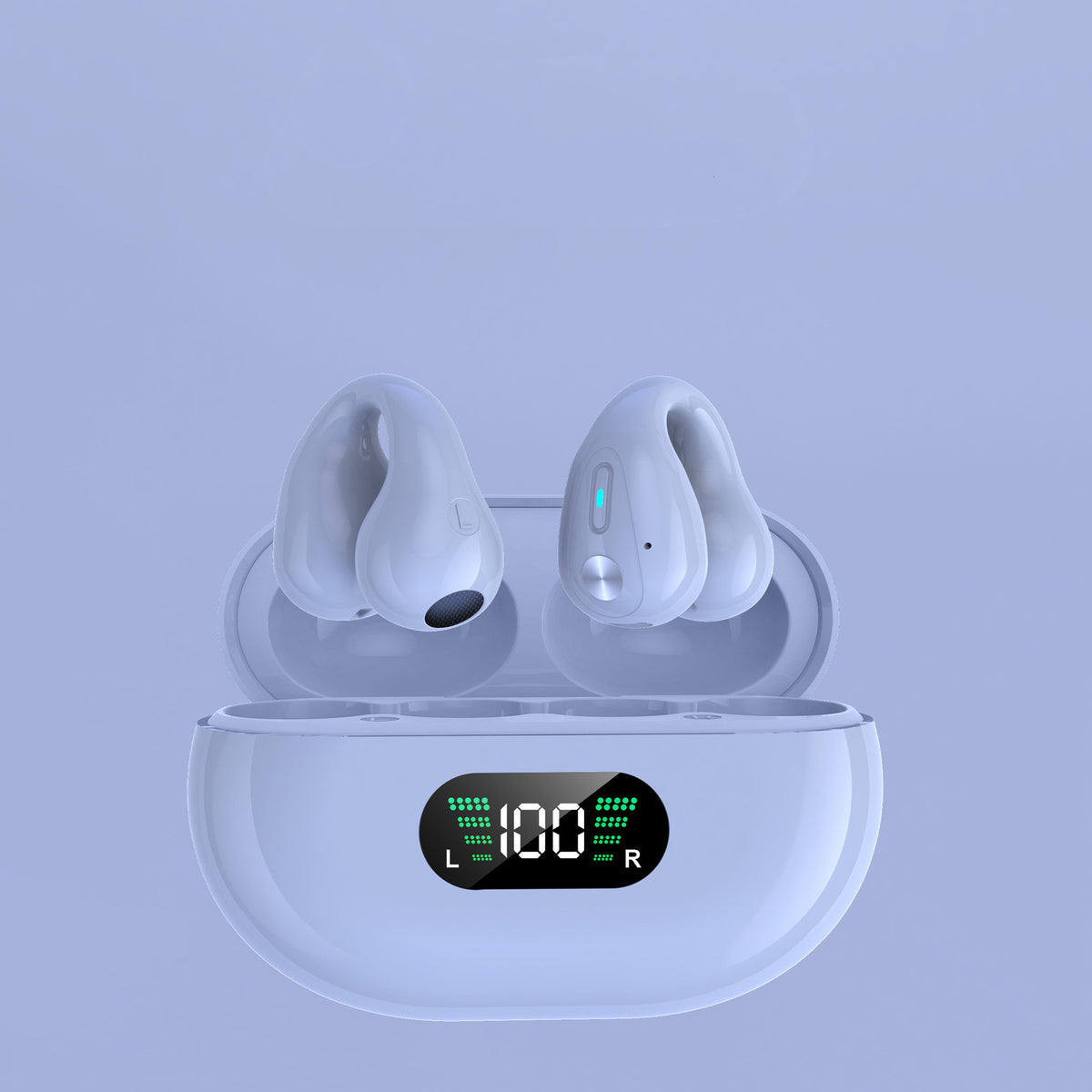 Ear Clip Wireless Earbuds – Bluetooth 5.3, HiFi Bass, Open-Ear Sport Headphones