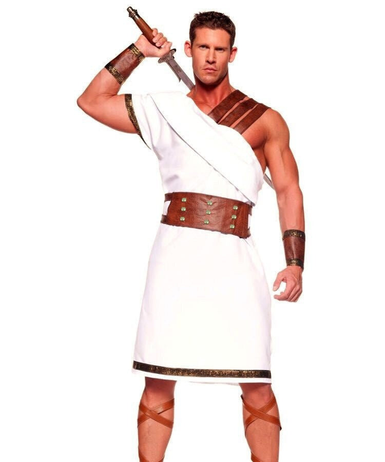 Ancient Greek Gladiator Couples Costume Set | Halloween Cosplay Stage Outfit