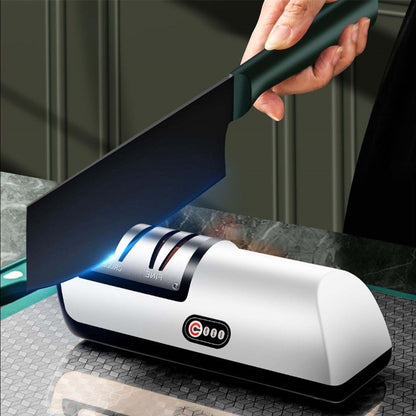 USB Rechargeable Electric Knife Sharpener — 3-Stage, Adjustable