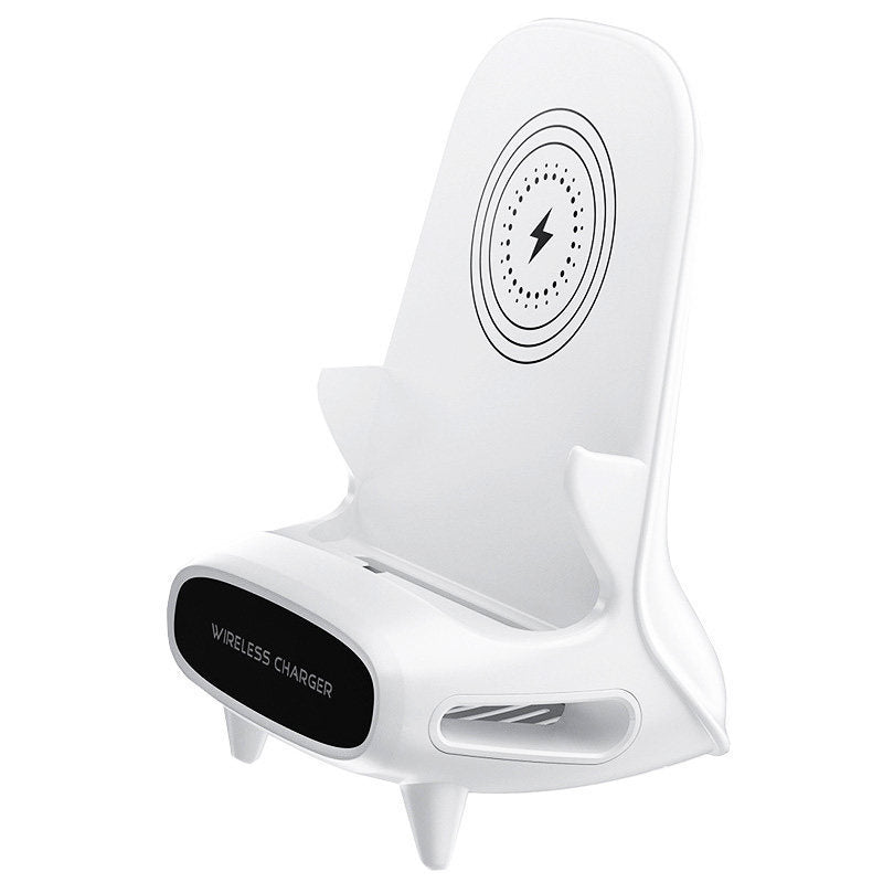 Mini Chair Wireless Charger Stand – 15W Fast Charging Phone Holder for iPhone & Android