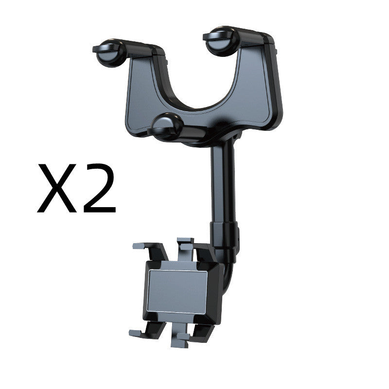 360° Rearview Mirror Phone Holder for Car – Universal Rotatable Mount