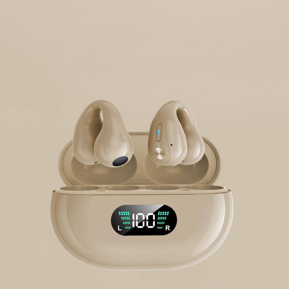 Ear Clip Wireless Earbuds – Bluetooth 5.3, HiFi Bass, Open-Ear Sport Headphones