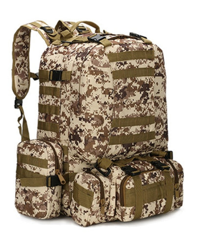 60L Tactical Hiking Backpack – Military Camouflage Outdoor Assault Pack