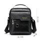 Men’s PU Leather Messenger Bag – Waterproof Shoulder Bag for Work, Travel & Daily Use