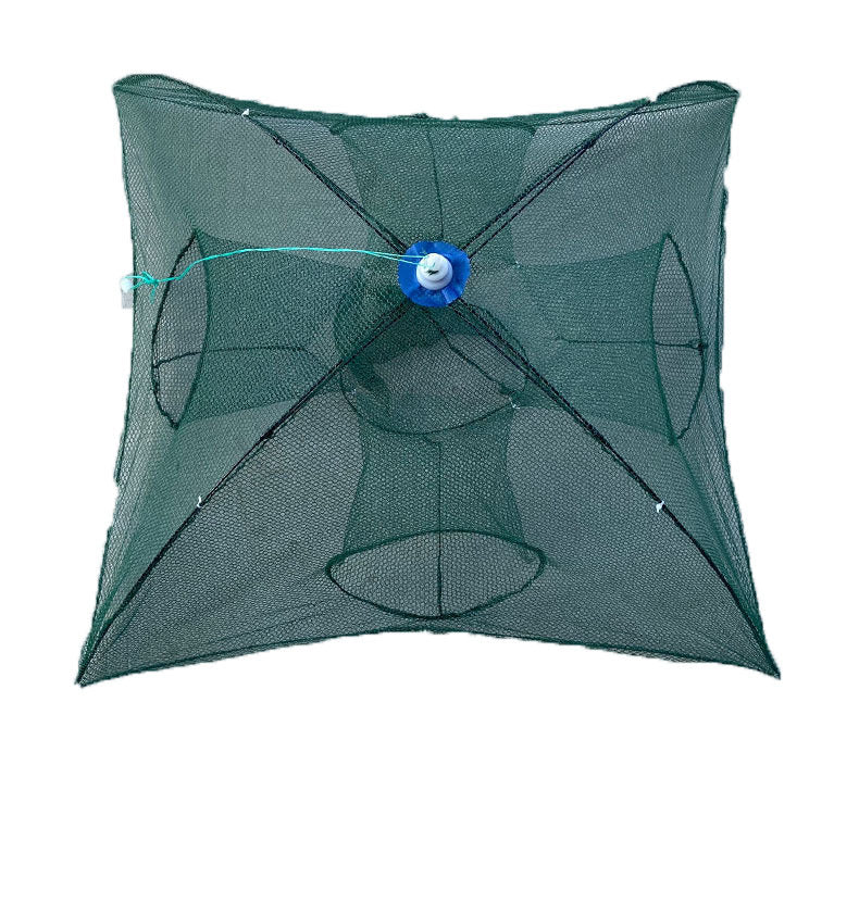 Automatic Folding Umbrella Fishing Net – Nylon Collapsible Cast Net | 4 to 24 Inlet Holes