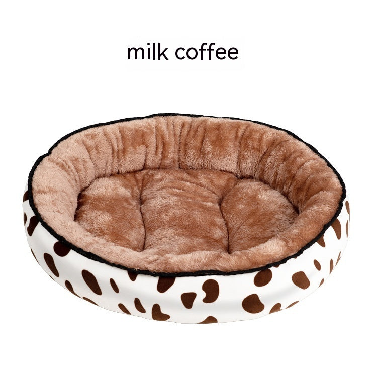 Cat & Dog Nest Bed — All-Season, 14 Prints, Sizes S–XXL