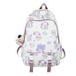 Cute Cartoon Print Large Capacity Backpack for Women & Girls