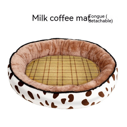 Cat & Dog Nest Bed — All-Season, 14 Prints, Sizes S–XXL