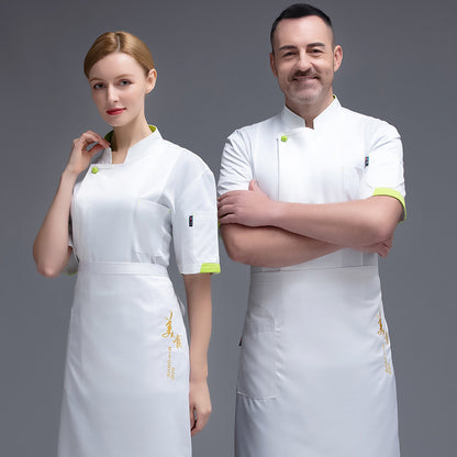 Short Sleeve Chef Top – Moisture-Wicking Unisex Kitchen & Bakery Jacket
