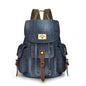 Women's Retro Denim Drawstring Backpack – Casual Shoulder Bag