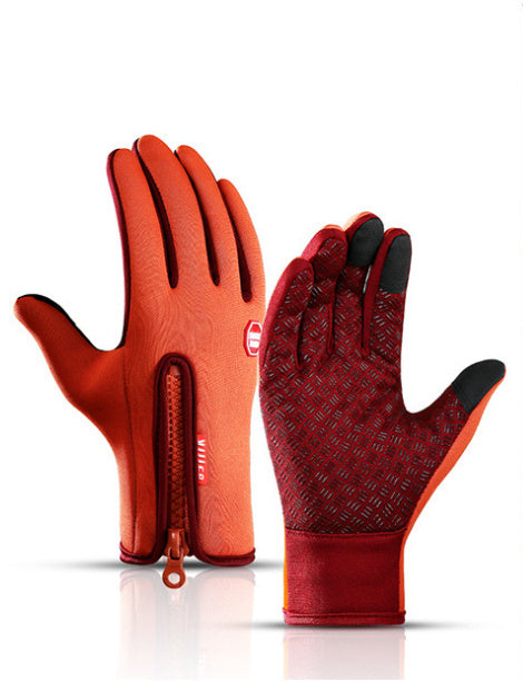 Winter Gloves Touch Screen Riding Motorcycle Sliding Waterproof Sports Fleece