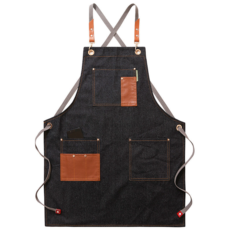 Men's Heavy-Duty Work Apron – Wear-Resistant Sleeveless Chef & Shop Apron