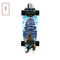 Fishtail Maple Skateboard — 21 Graphic Designs, 28" Deck