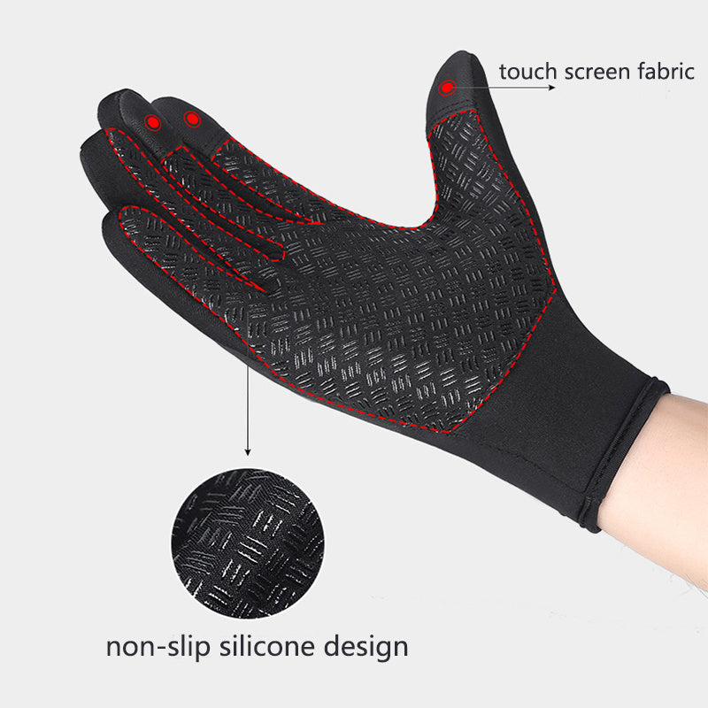 Winter Gloves Touch Screen Riding Motorcycle Sliding Waterproof Sports Fleece
