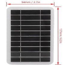 2W 5V Portable Solar Panel Charger – USB, Compact & Lightweight