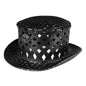 Black PU Leather Plague Doctor Top Hat – Medieval Halloween Cosplay Accessory