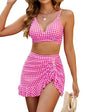 Bikini Top & Skirt Set — Tummy Coverage, 15 Prints, XS–XXL