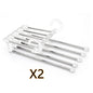 5-in-1 Stainless Steel Pants Hanger – Space-Saving Multi-Bar Trouser Rack for Closet Organization