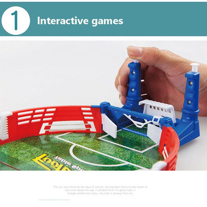 Mini Tabletop Soccer Game Set – Portable 2-Player Football Board Game with 2 Balls