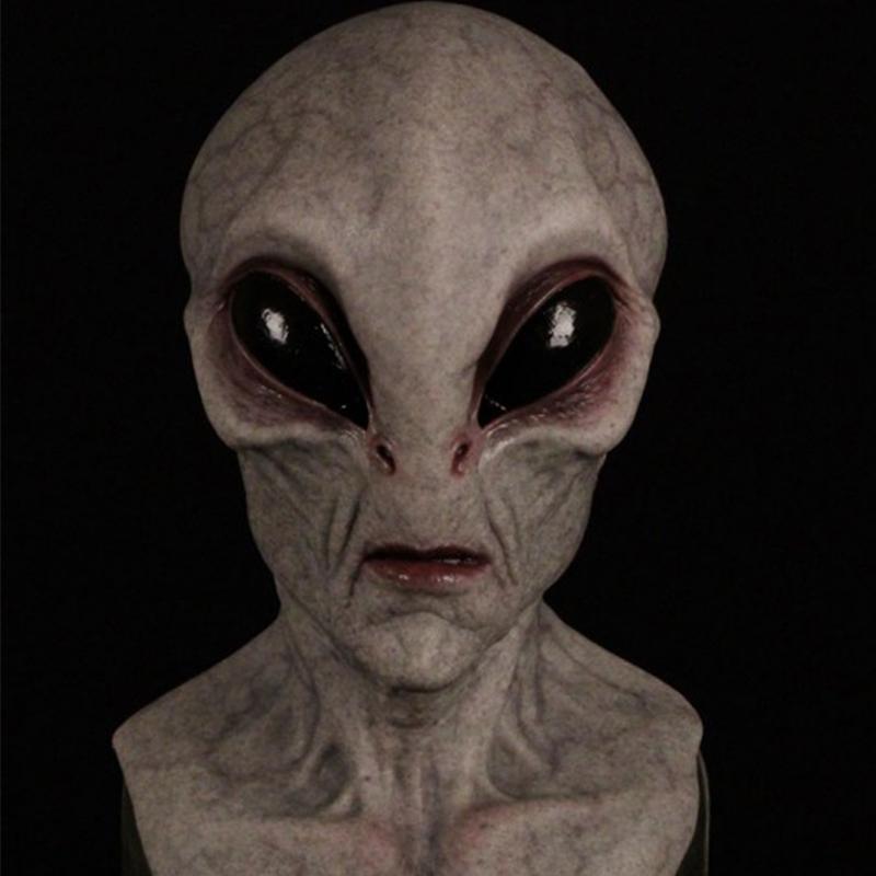 Latex Halloween Mask Set – Alien, Old Man & Cosplay Costume Masks with Gloves