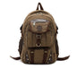 Large Canvas Travel Backpack – 20–35L, Laptop Compartment & Air Cushion Straps