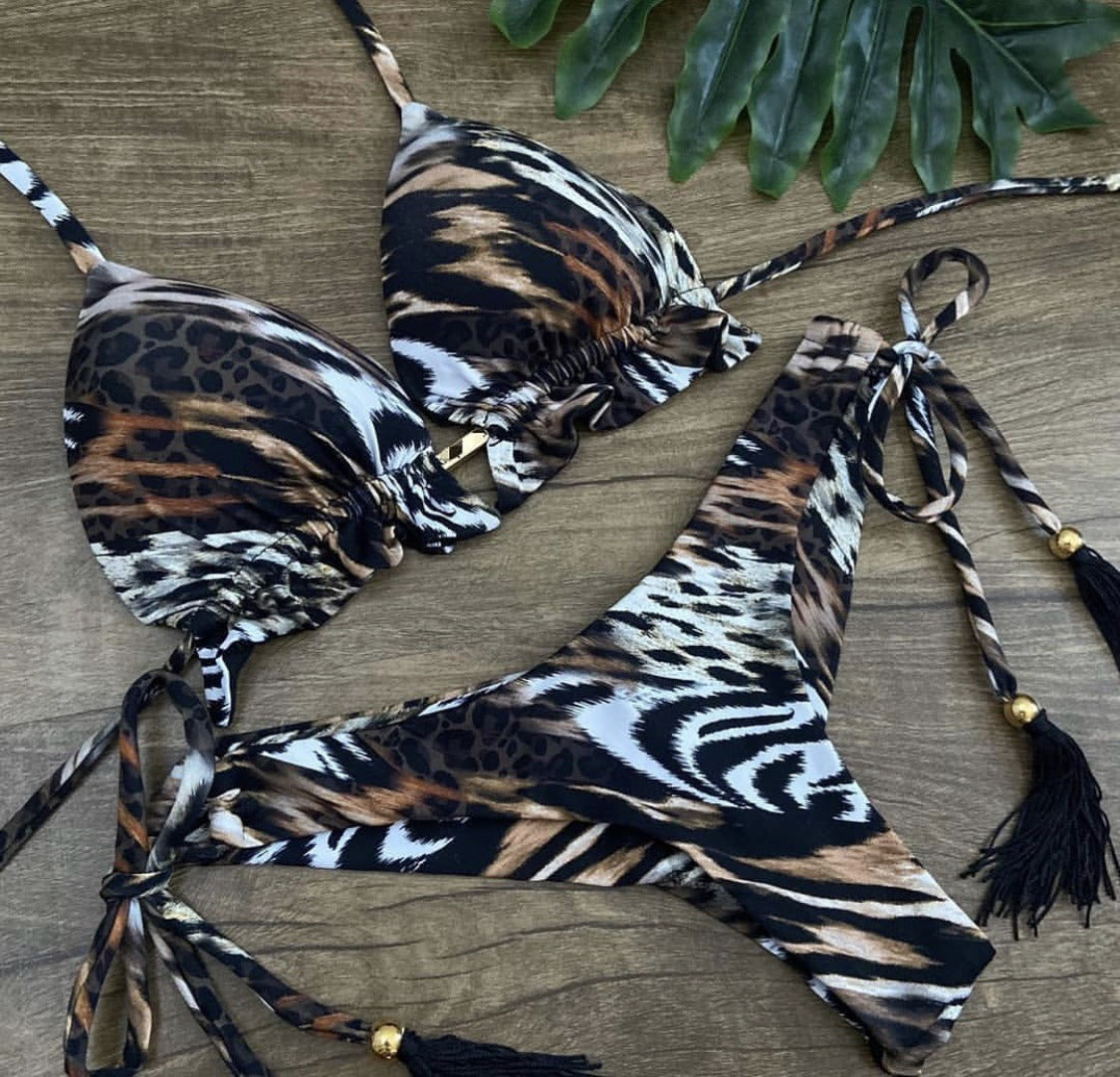 Women's Tassel Two-Piece Bikini | Multi-Style Split Swimsuit