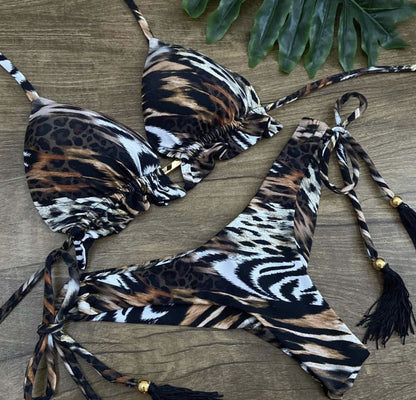 Women's Tassel Two-Piece Bikini | Multi-Style Split Swimsuit