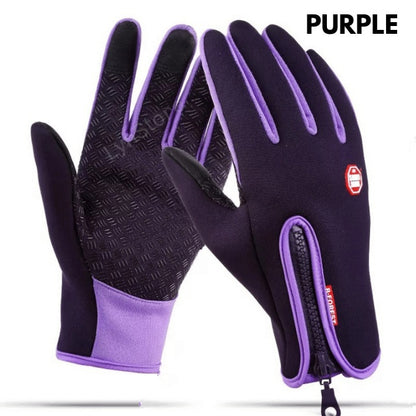 Winter Gloves Touch Screen Riding Motorcycle Sliding Waterproof Sports Fleece