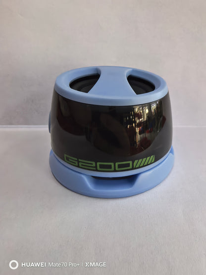 Portable Bluetooth Speaker with RGB Lighting – Magnetic Mini Speaker with Phone Stand, 7-Hour Battery