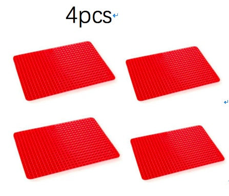 Non-Stick Silicone Pyramid Baking Mat – Heat-Resistant Oven, BBQ & Microwave Cooking Mat