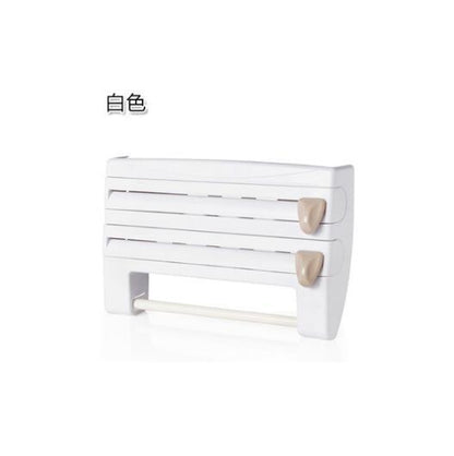 4-In-1 Kitchen Roll Holder Dispenser Kitchen Foil Film Wrap Tissue Paper
