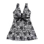 Women's Plus Size Print Skirt Split Swimsuit | Two-Piece Bikini