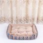 Cozy Pet Bed – Soft Dog & Cat Mattress with Patterned Cover, 6 Sizes