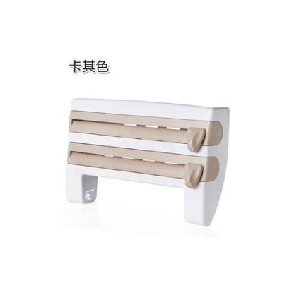 4-In-1 Kitchen Roll Holder Dispenser Kitchen Foil Film Wrap Tissue Paper