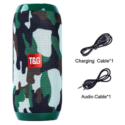 360° Portable Bluetooth Speaker – IPX5 Waterproof, FM Radio, 10-Hour Battery