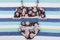 Retro High-waist ruffled swimsuit