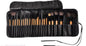 24-Piece Professional Makeup Brush Set with PU Case