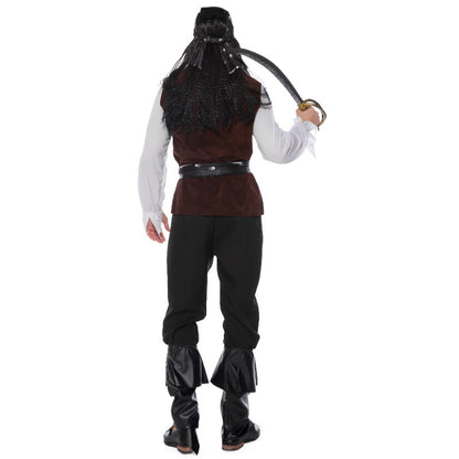 Men's Pirates of the Caribbean Cosplay Costume – 7-Piece Halloween Outfit Set