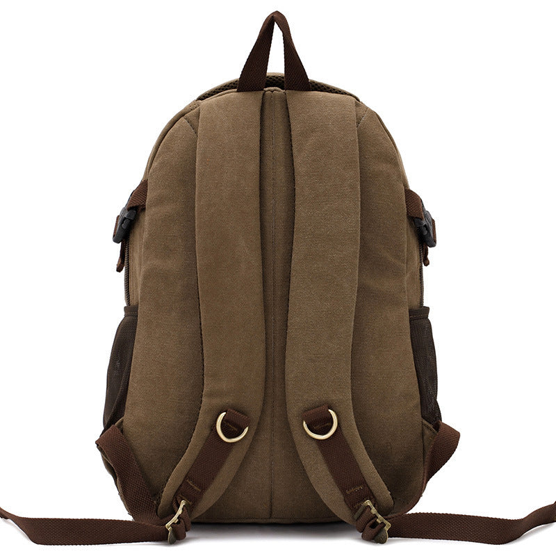 Canvas Hiking & Laptop Backpack – 20–35L Outdoor Daypack for Men
