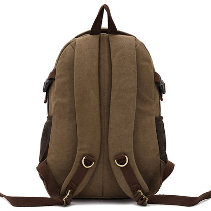 Canvas Hiking & Laptop Backpack – 20–35L Outdoor Daypack for Men
