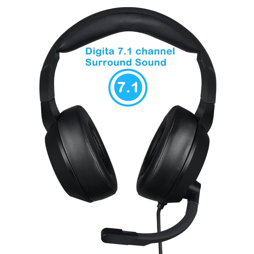 NUBWO N11 Gaming Headset – USB, 50mm Drivers, Noise-Canceling Mic, Blue & Red