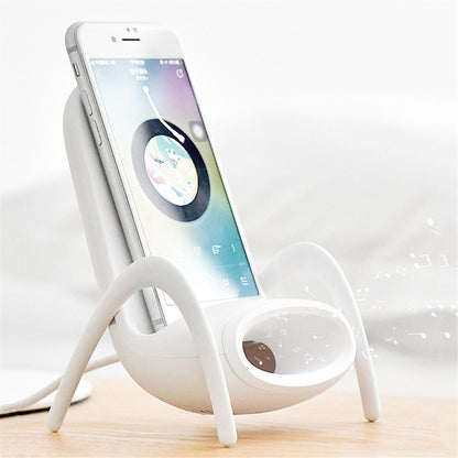 Mini Chair Wireless Charger Stand – 15W Fast Charging Phone Holder for iPhone & Android