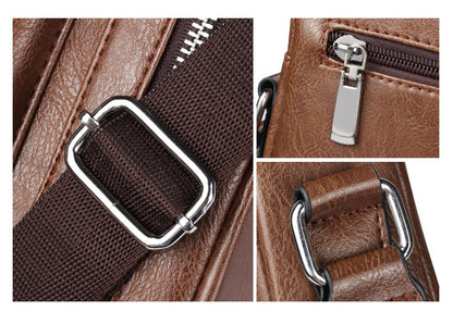 Women's Vertical PU Leather Handbag – Structured Top Handle Bag for Work & Everyday