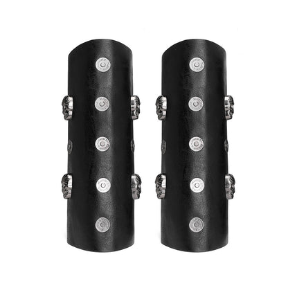 Punk PU Leather Wristband Arm Sleeve – Cosplay & Nightclub Bracelet Accessory