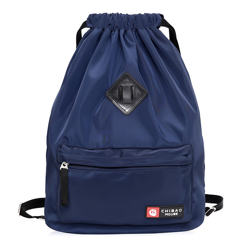 Women's Waterproof Nylon Drawstring Backpack – Lightweight Gym & Everyday Bag