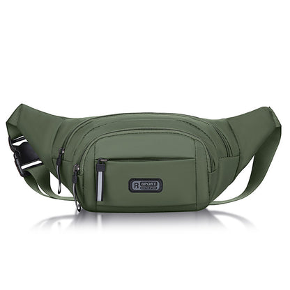 Men's Waterproof Nylon Waist Bag – Crossbody Fanny Pack, 4 Colors